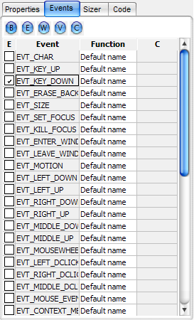Event Tables in VisualWx