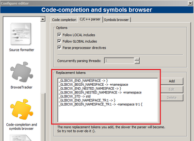 Code completion build target option in code::blocks